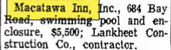 Macatawa Inn - Aug 1976 Permit For Pool (newer photo)